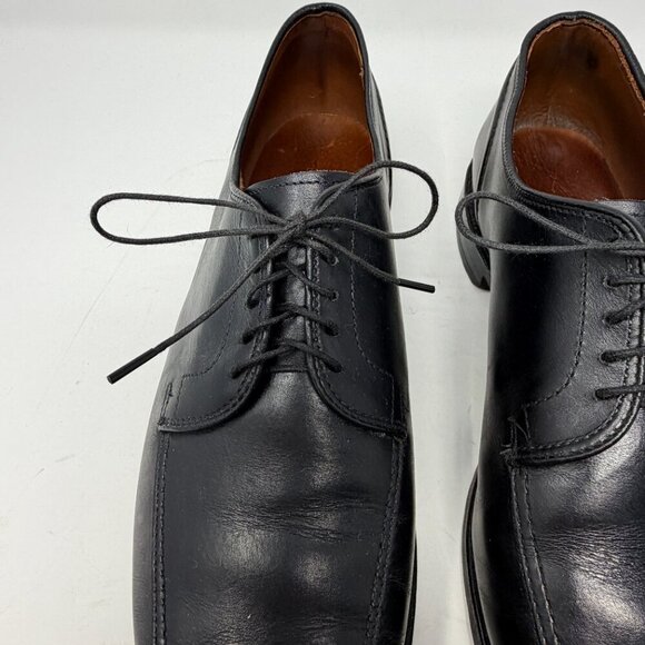Allen Edmonds men\'s LaSalle dress shoes 12 D oxford derby lace up black leather main image 8